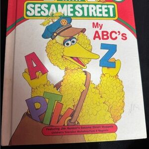 Sesame Street My ABC's Book with Big Bird - Red, Yellow, Blue Vintage 1989